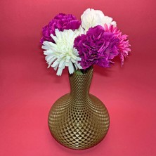 NBShop Origami Dekor Vazo - Altın Kahve