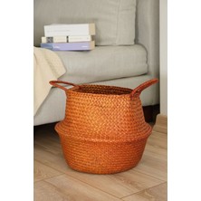 Avantage Home Fladis Ikeanatural Deniz Sazı Katlanabilir Hasır Sepet Saksılık 35 x 25 cm