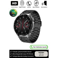 Tekno Trust Resmi Distribütör Garantili Watch Pro 4 Amoled Ekranlı Yuvarlak Akıllı Saat Ios ve Android Tüm Tele