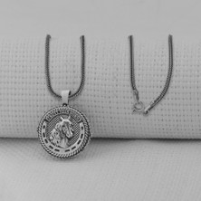 Takıhan Içi Açılabilir Şans Nalı Kolyesi 925 Ayar Erkek Gümüş Kolye