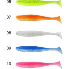 Captain Shad Tail Soft 10CM 4.7gr Levrek Silikonu 5li Paket Suni Silikon Yem