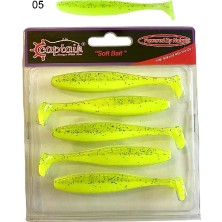 Captain Shad Tail Soft 10CM 4.7gr Levrek Silikonu 5li Paket Suni Silikon Yem