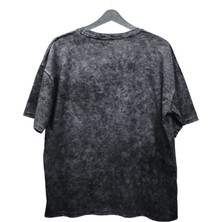 Fuddy Moda Oversize Attack On Titan Eren Baskılı Yıkamalı T-Shirt, Unisex Anime Baskılı Eskitme Tişört