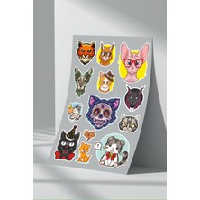 Stickermarket Kedi Sticker Seti (15)