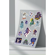 Stickermarket Astronot Uzay Sticker Seti (25)