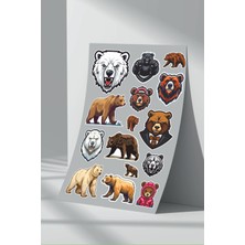 Stickermarket Ayı Bear Sticker Seti (12)