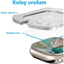 Newpole [seri Ultra 2/ Ultra 49MM Takma Aparatlı] Newpole Watch Ekran Koruyucu Watch Ulrta 2/ultr 49MM Ekran Koruyucu Kırılmaz Cam Yüksek Hassasiyetli [temperli Tam Kaplayan] Apple Watch Ultra