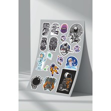 Stickermarket Astronot Uzay Sticker Seti (20)