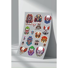 Stickermarket Palyaço Sticker Seti (3)