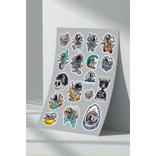 Stickermarket Astronot Uzay Sticker Seti (3)
