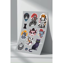 Stickermarket Kedi Sticker Seti (6)