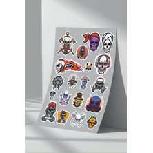 Stickermarket Kurukafa Skull Sticker Seti (12)