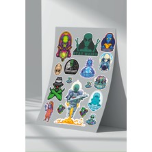 Stickermarket Alien Uzaylı Sticker Seti (2)