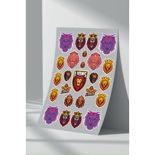 Stickermarket Aslan Lion Sticker Seti (9)