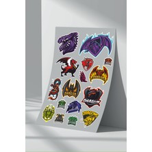 Stickermarket Dragon Sticker Seti (8)