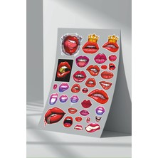 Stickermarket Dudak Sticker Seti (1)