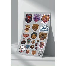 Stickermarket Ayı Bear Sticker Seti (10)
