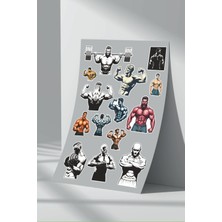 Stickermarket Fitness Gym Sticker Seti (4)