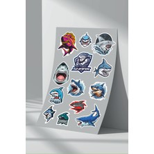 Stickermarket Köpek Balığı Shark Sticker Seti (1)