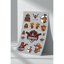 Stickermarket Cowboy Sticker Seti (2)
