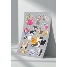 Stickermarket Kedi Sticker Seti (18)