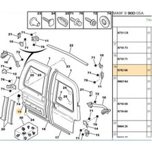 Tral Plaka Çıtası Partner Berlingo (TRL874266-MGA941767-874266)