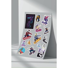 Stickermarket Skull Skate Sticker Seti (2)