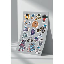 Stickermarket Astronot Uzay Sticker Seti (16)