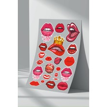 Stickermarket Dudak Sticker Seti (2)