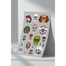 Stickermarket Kurukafa Skull Sticker Seti (5)
