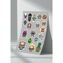 Stickermarket Kurukafa Skull Sticker Seti (11)