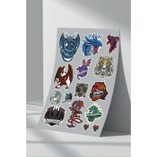 Stickermarket Dragon Sticker Seti (4)