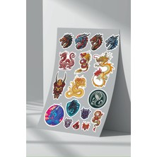 Stickermarket Dragon Sticker Seti (3)