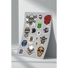 Stickermarket Kurukafa Skull Sticker Seti (22)