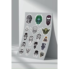 Stickermarket Kurukafa Skull Sticker Seti (2)