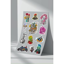 Stickermarket Skull Skate Sticker Seti (1)