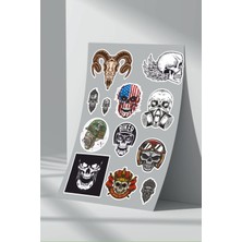 Stickermarket Kurukafa Skull Sticker Seti (3)