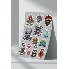 Stickermarket Kurukafa Skull Sticker Seti (17)