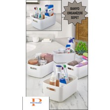 Pratikoba 6'lı 3.5 Lt Basic Sepet, Dolap Içi, Buzdolabı Düzenleyici, Banyo Organizer