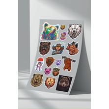 Stickermarket Ayı Bear Sticker Seti (9)
