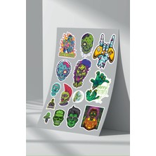 Stickermarket Zombi Sticker Seti (3)