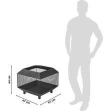 Landmann Bahçe Şöminesi Kare