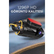 Torima TA-03 Siyah 1296p Araç içi 2 Kameralı Lcd Ekranlı Gece Görüşlü , G-sensörlü  Yol Kayıt Araç Kamerası