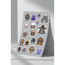 Stickermarket Kurukafa Skull Sticker Seti (9)