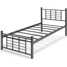 Evger Metal Karyola, K01 Siyahmetal Karyola,tek Kişilik