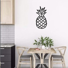 Ansac Metal Ananas  Metal Duvar Tablosu 28X60CM Siyah