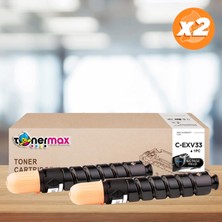 Toner Türk Canon C-EXV33 Muadil Toneri 2'li Paket / IR2520 / IR2520I / IR2525 / IR2525I / IR2530 / IR2530I