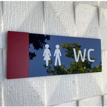 Yönline Red Line Serisi Wc Yönlendirme Tabelası