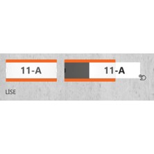 Yönline Okullara Özel Kampanya Değiştirilebilir Okul Sınıf Kapı Isimliği Lise