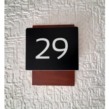 Yönline Wooden Serisi Ahşap Görünümlü Işıksız Numara